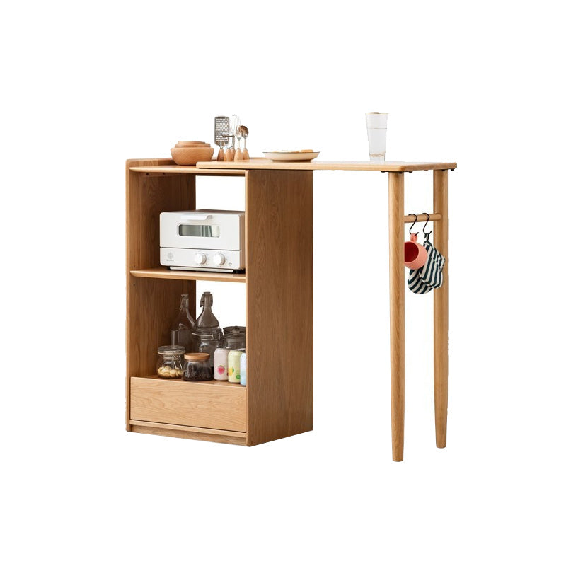Modern Dining Table Solid Wood Dining Table for Dining Room with Storage Without Chairs Clearhalo 'Dining Tables & Seating' 'Dining Tables' 'dining_table' 'furn' 'furn_dining_table' 'Furniture' 'Kitchen & Dining Furniture' 7424826