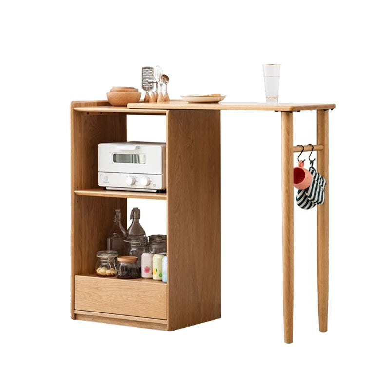Modern Dining Table Solid Wood Dining Table for Dining Room with Storage Clearhalo 'Dining Tables & Seating' 'Dining Tables' 'dining_table' 'furn' 'furn_dining_table' 'Furniture' 'Kitchen & Dining Furniture' 7424830