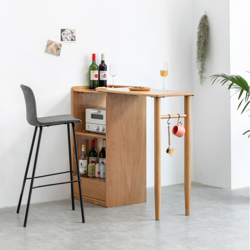 Modern Dining Table Solid Wood Dining Table for Dining Room with Storage Clearhalo 'Dining Tables & Seating' 'Dining Tables' 'dining_table' 'furn' 'furn_dining_table' 'Furniture' 'Kitchen & Dining Furniture' 7424835