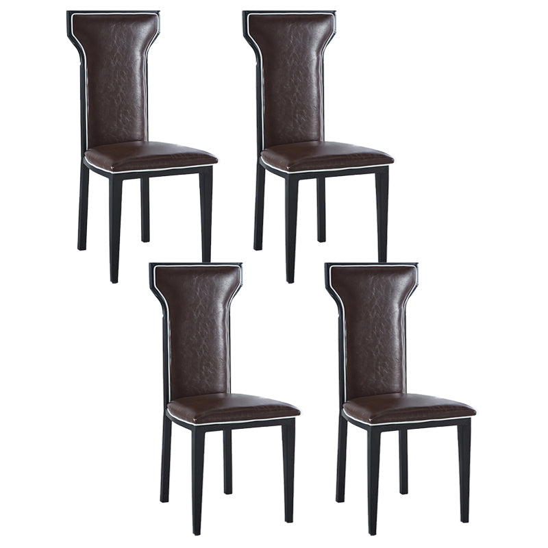 Zeitgenössischer Stil Seitstuhl Metall Esszimmerstuhl für Küche