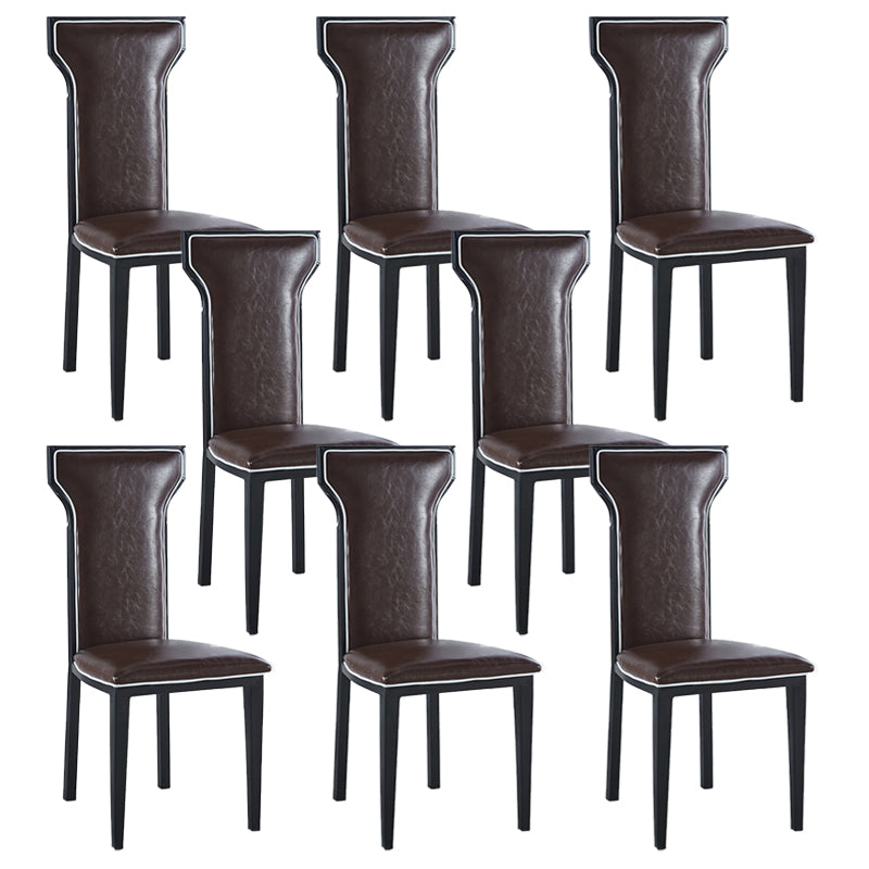 Zeitgenössischer Stil Seitstuhl Metall Esszimmerstuhl für Küche