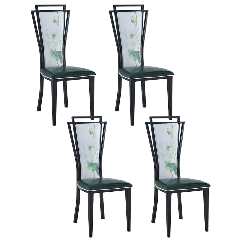 Zeitgenössischer Stil Seitstuhl Metall Esszimmerstuhl für Küche