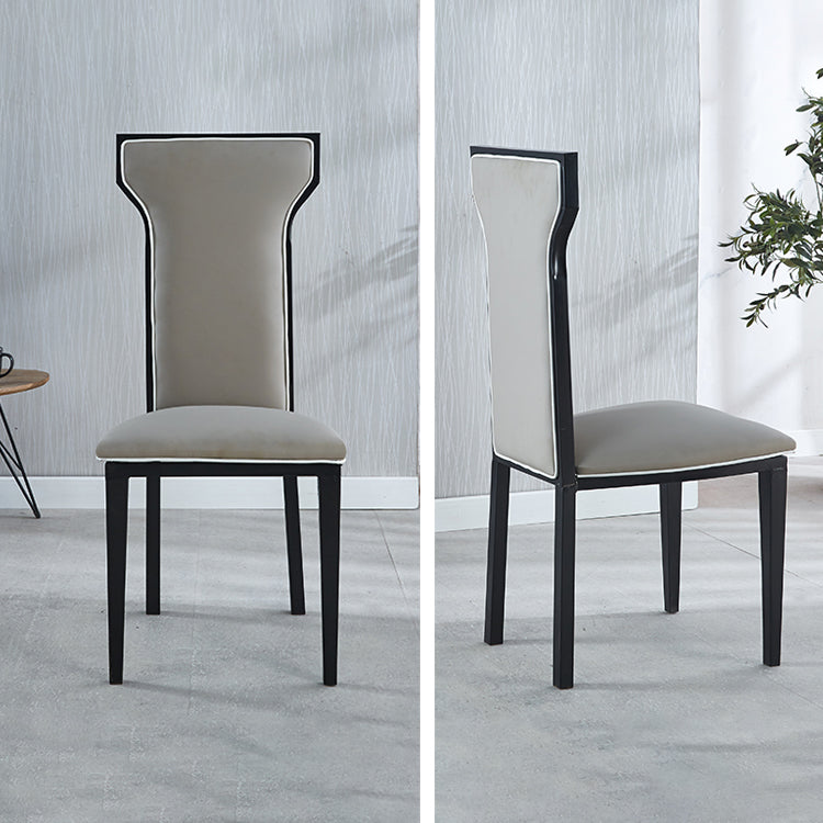Zeitgenössischer Stil Seitstuhl Metall Esszimmerstuhl für Küche