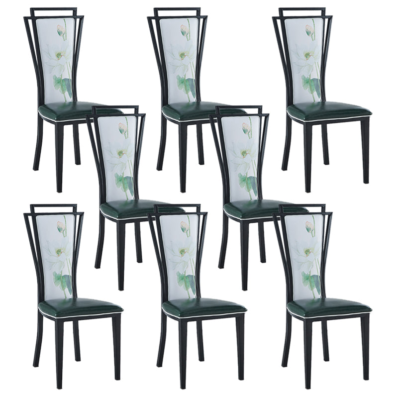 Zeitgenössischer Stil Seitstuhl Metall Esszimmerstuhl für Küche