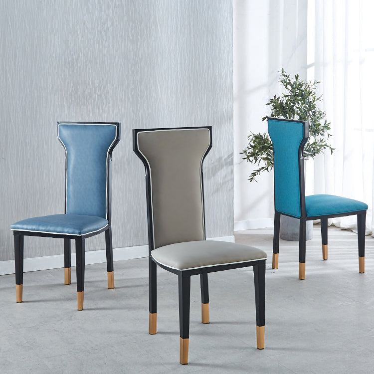 Zeitgenössischer Stil Seitstuhl Metall Esszimmerstuhl für Küche