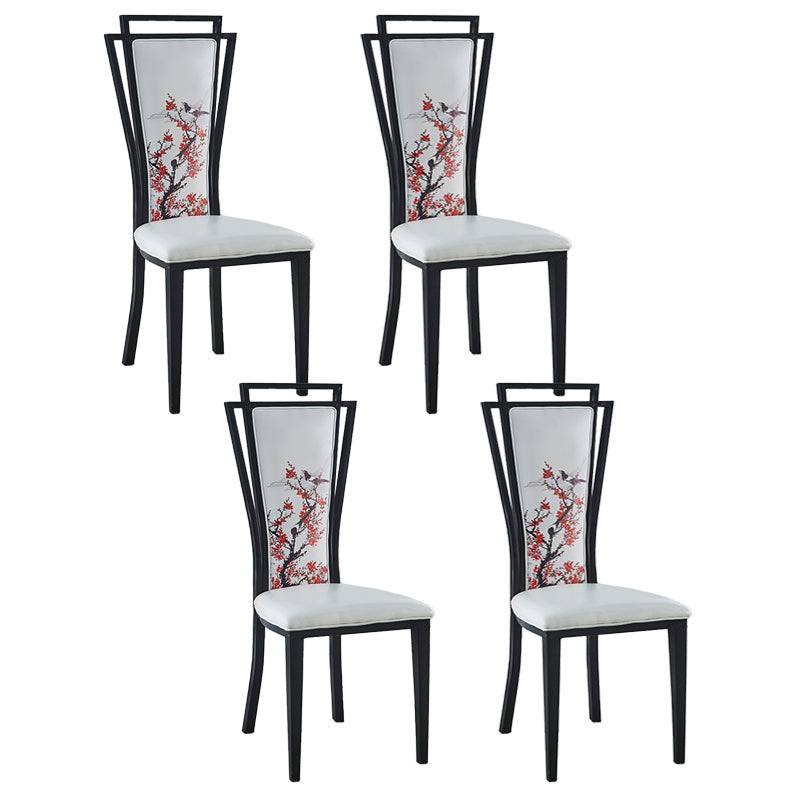 Zeitgenössischer Stil Seitstuhl Metall Esszimmerstuhl für Küche