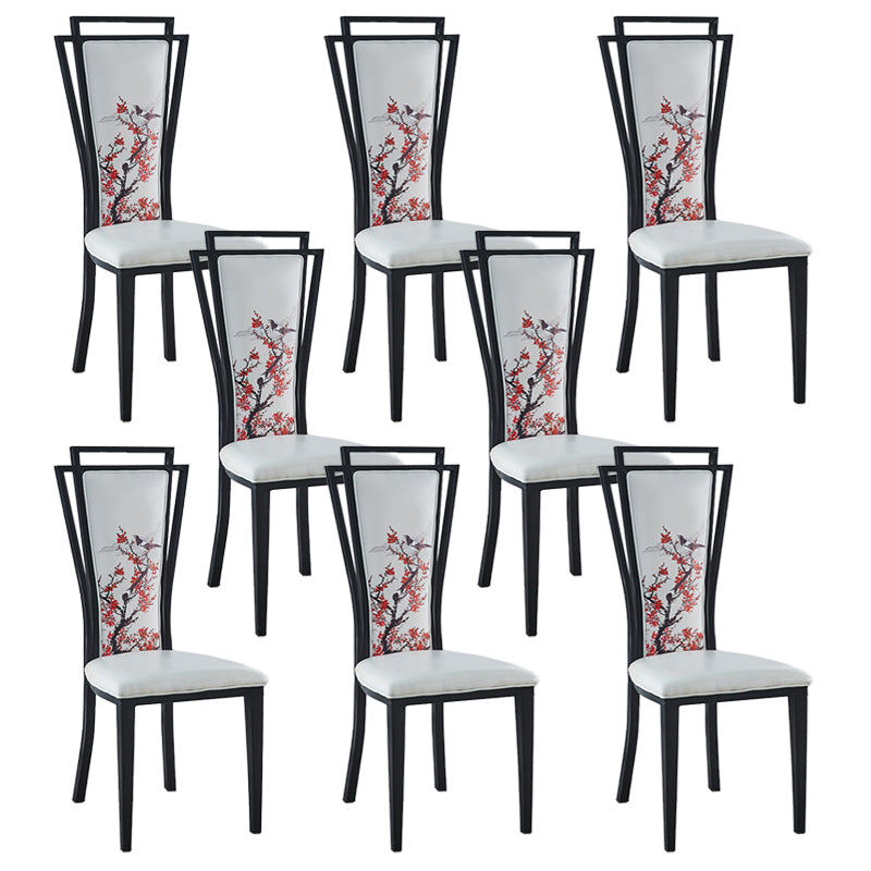 Zeitgenössischer Stil Seitstuhl Metall Esszimmerstuhl für Küche