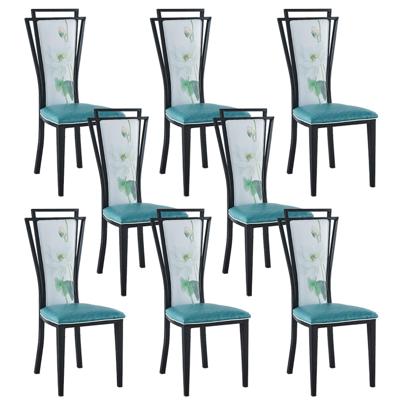 Zeitgenössischer Stil Seitstuhl Metall Esszimmerstuhl für Küche