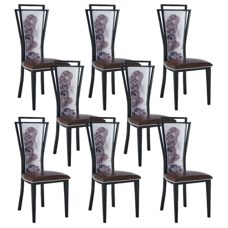 Zeitgenössischer Stil Seitstuhl Metall Esszimmerstuhl für Küche