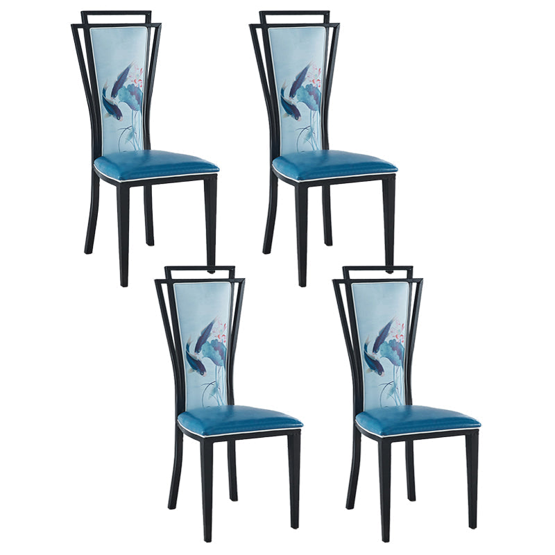 Zeitgenössischer Stil Seitstuhl Metall Esszimmerstuhl für Küche