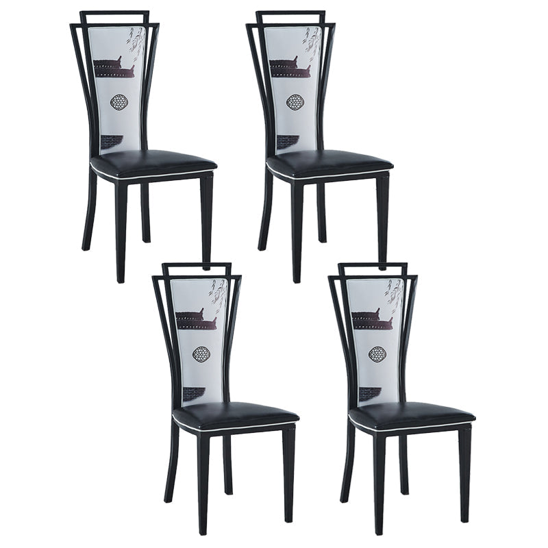 Zeitgenössischer Stil Seitstuhl Metall Esszimmerstuhl für Küche