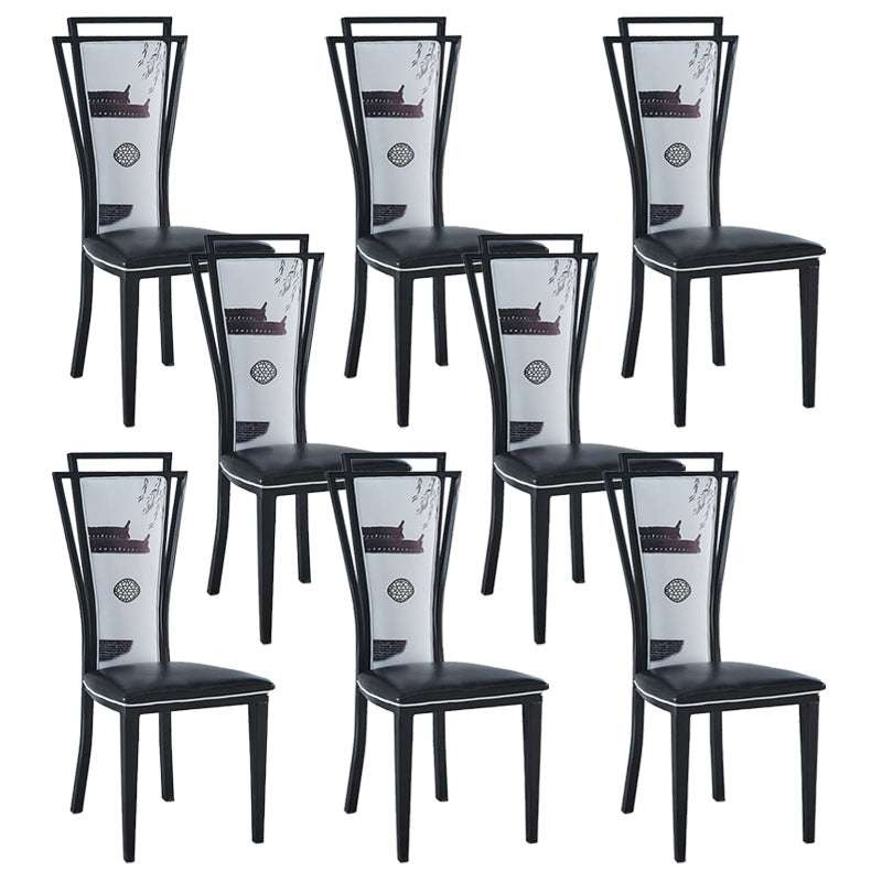 Zeitgenössischer Stil Seitstuhl Metall Esszimmerstuhl für Küche