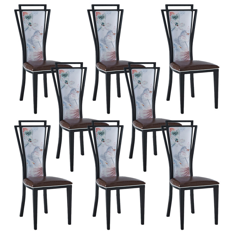 Zeitgenössischer Stil Seitstuhl Metall Esszimmerstuhl für Küche