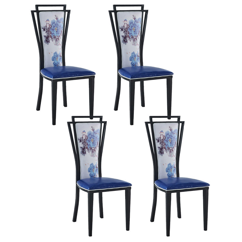 Zeitgenössischer Stil Seitstuhl Metall Esszimmerstuhl für Küche