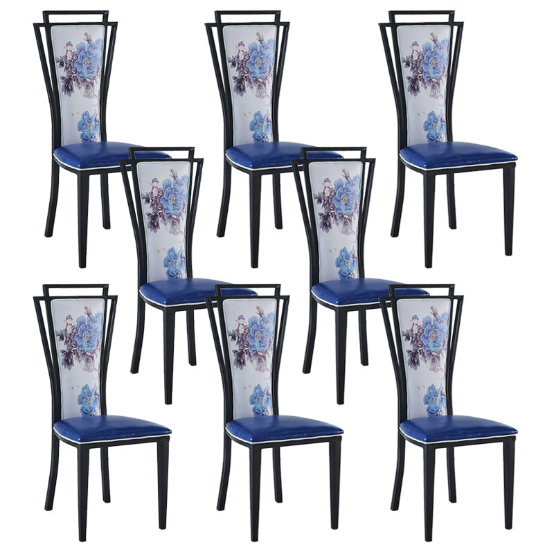 Zeitgenössischer Stil Seitstuhl Metall Esszimmerstuhl für Küche