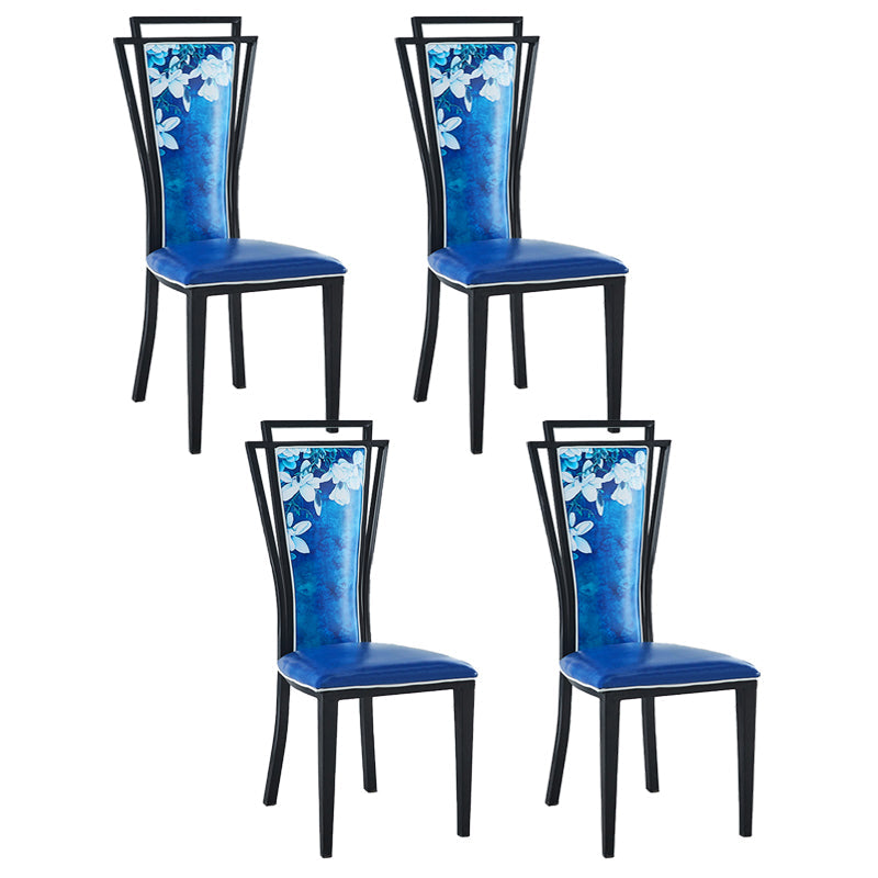 Zeitgenössischer Stil Seitstuhl Metall Esszimmerstuhl für Küche