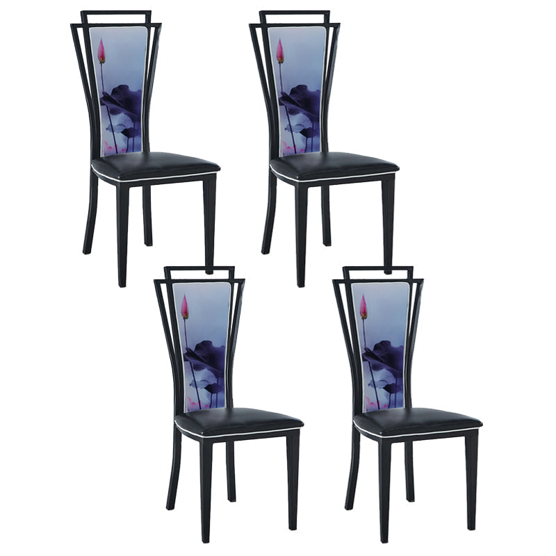 Zeitgenössischer Stil Seitstuhl Metall Esszimmerstuhl für Küche