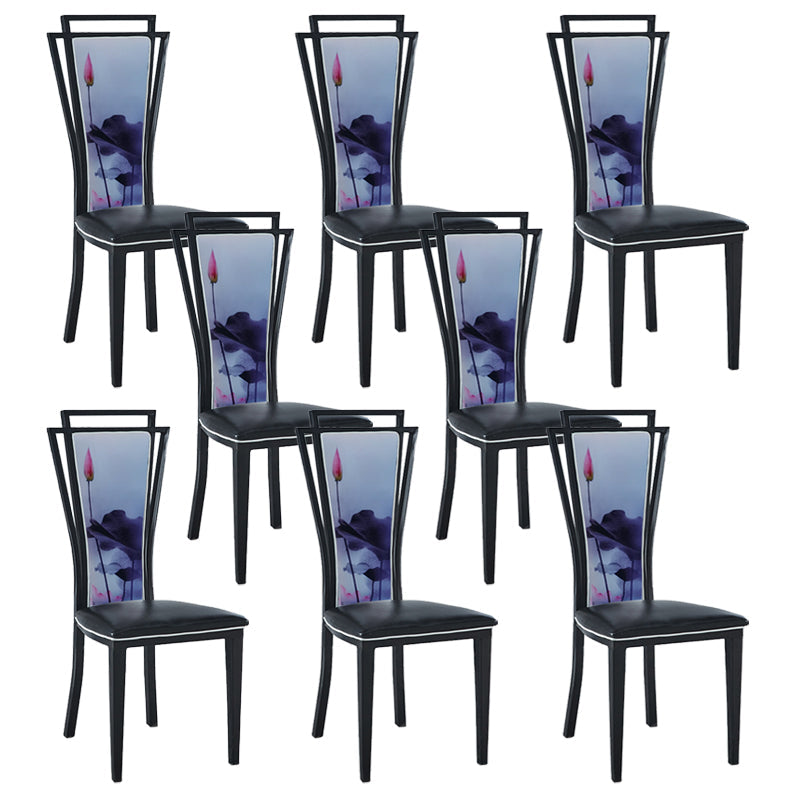 Zeitgenössischer Stil Seitstuhl Metall Esszimmerstuhl für Küche