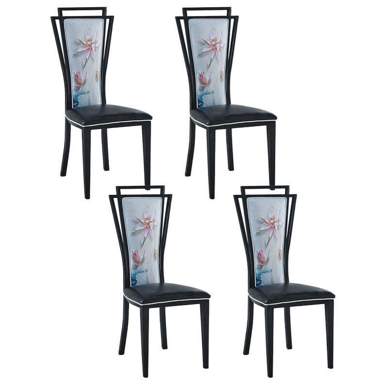 Zeitgenössischer Stil Seitstuhl Metall Esszimmerstuhl für Küche