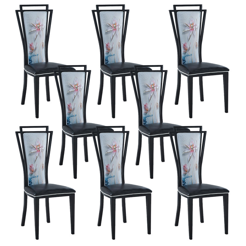 Zeitgenössischer Stil Seitstuhl Metall Esszimmerstuhl für Küche