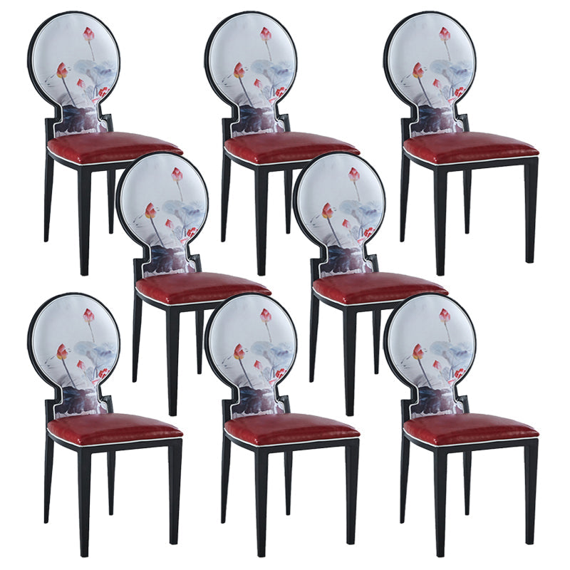 Zeitgenössischer Stil Seitstuhl Metall Esszimmerstuhl für Küche