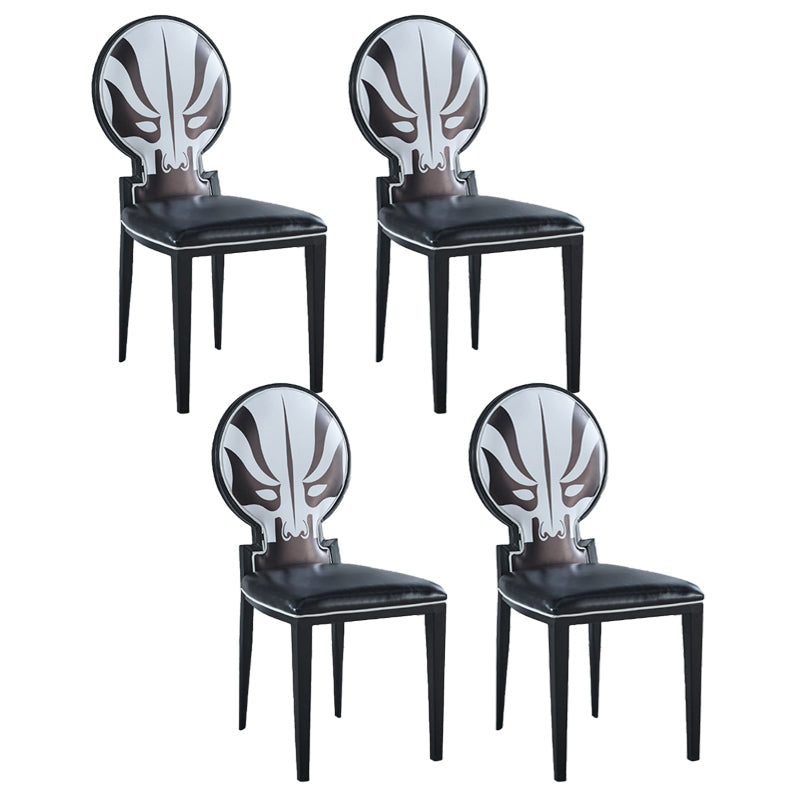 Zeitgenössischer Stil Seitstuhl Metall Esszimmerstuhl für Küche