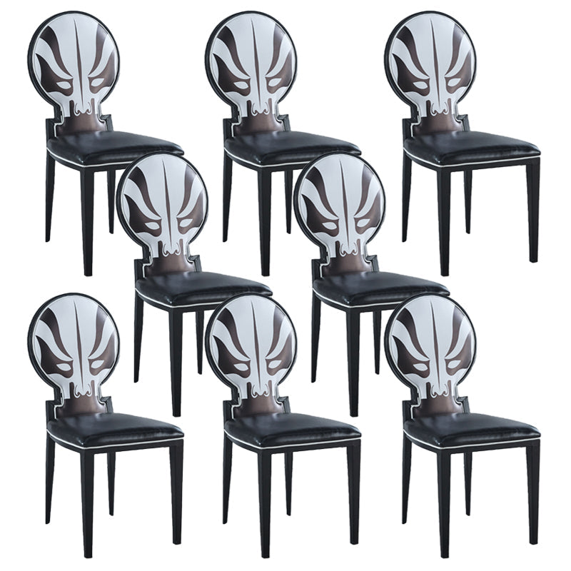 Zeitgenössischer Stil Seitstuhl Metall Esszimmerstuhl für Küche