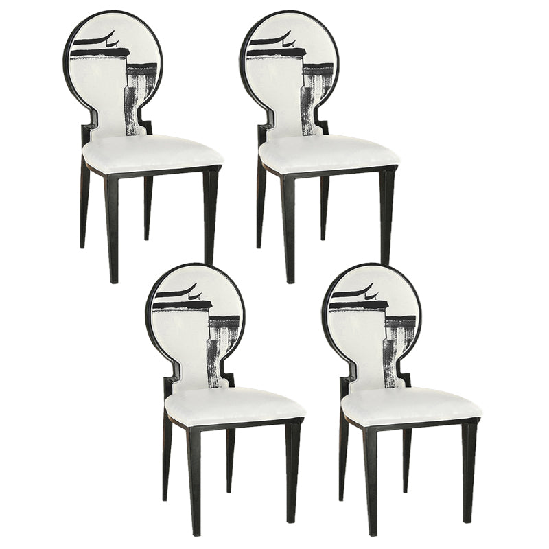 Zeitgenössischer Stil Seitstuhl Metall Esszimmerstuhl für Küche