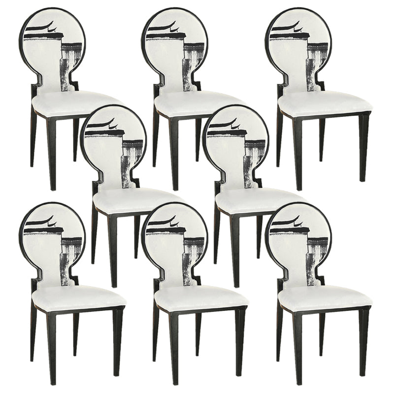 Zeitgenössischer Stil Seitstuhl Metall Esszimmerstuhl für Küche