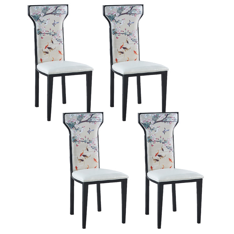 Zeitgenössischer Stil Seitstuhl Metall Esszimmerstuhl für Küche