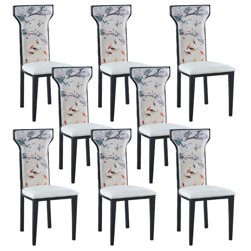 Zeitgenössischer Stil Seitstuhl Metall Esszimmerstuhl für Küche