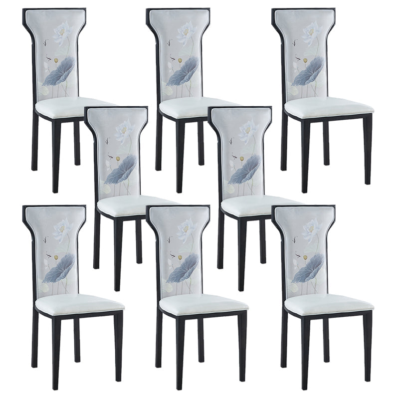 Zeitgenössischer Stil Seitstuhl Metall Esszimmerstuhl für Küche