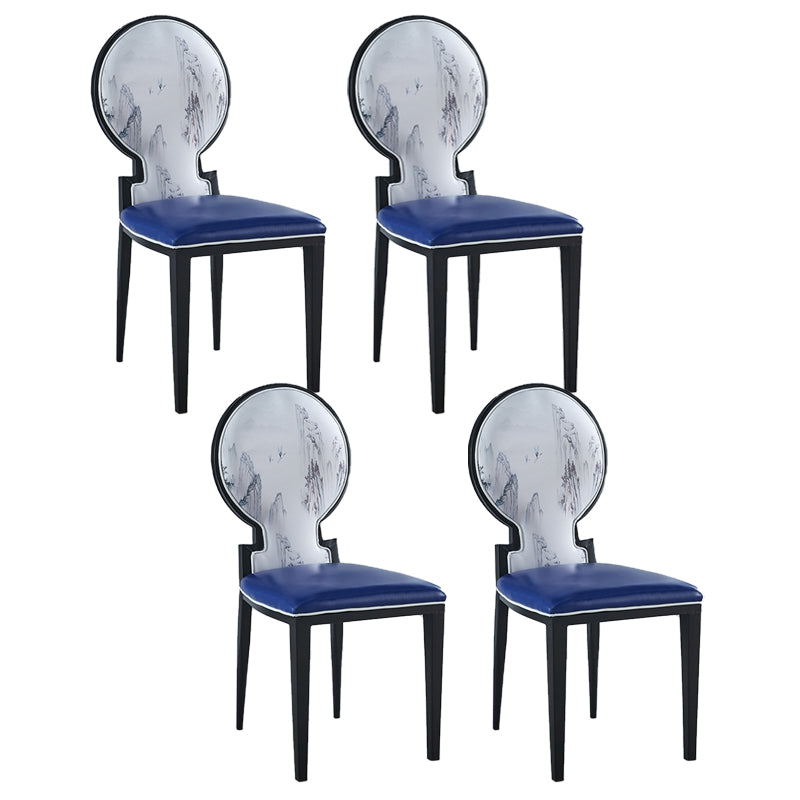 Zeitgenössischer Stil Seitstuhl Metall Esszimmerstuhl für Küche