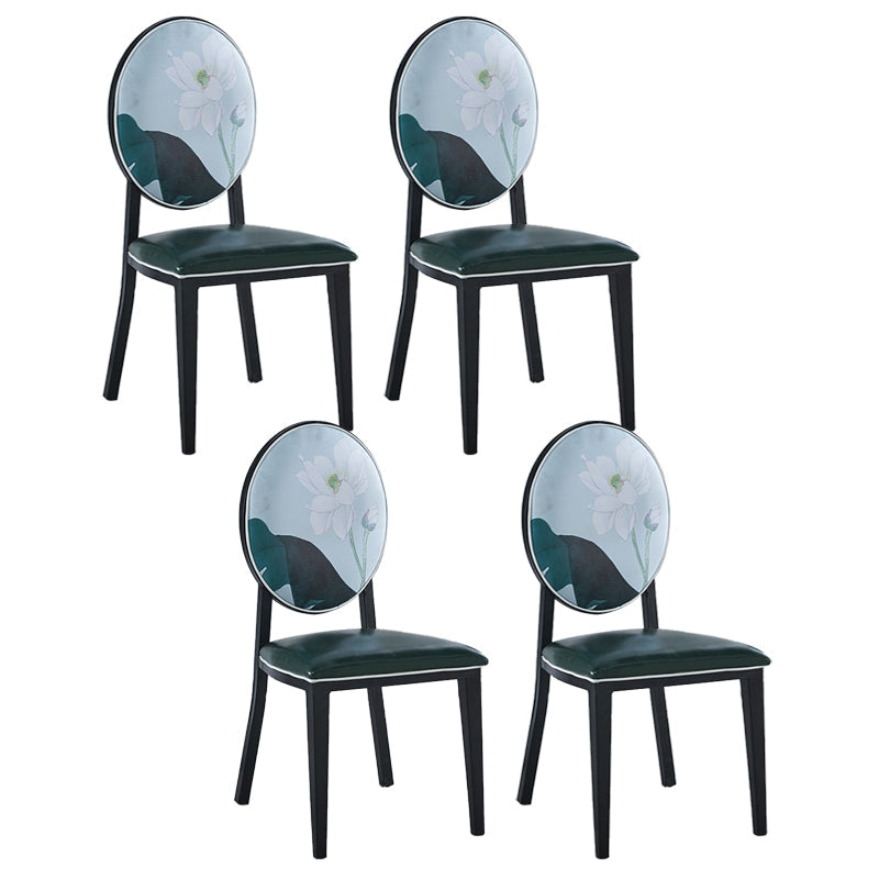 Zeitgenössischer Stil Seitstuhl Metall Esszimmerstuhl für Küche