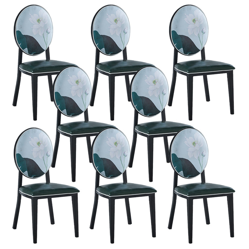 Zeitgenössischer Stil Seitstuhl Metall Esszimmerstuhl für Küche