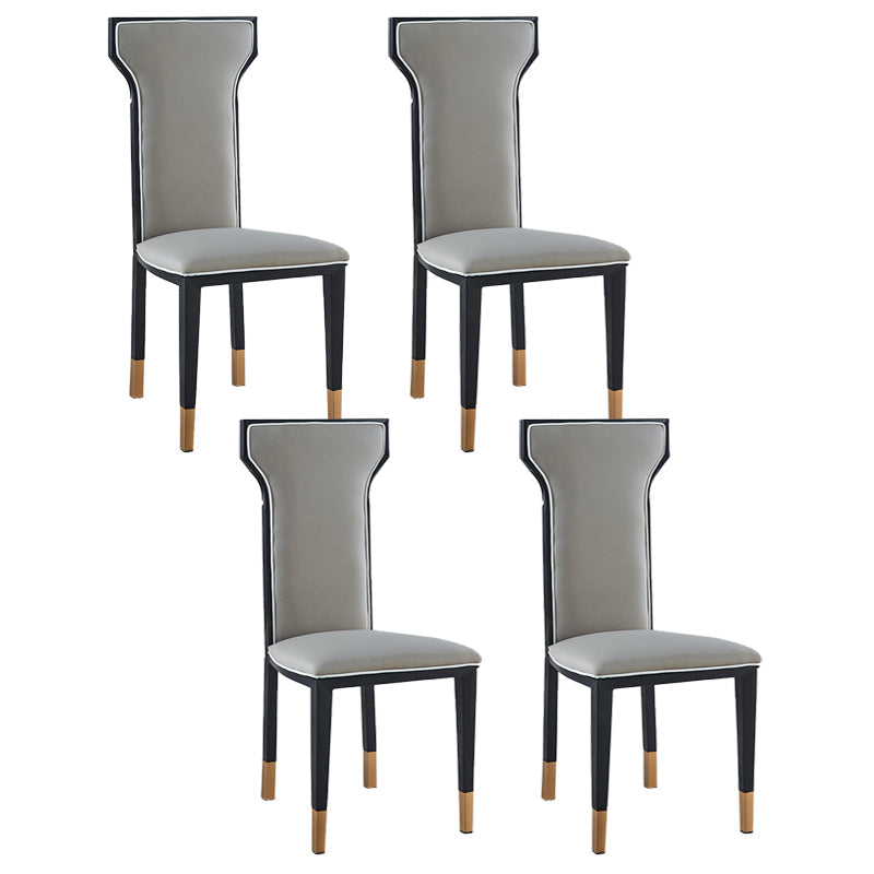 Zeitgenössischer Stil Seitstuhl Metall Esszimmerstuhl für Küche