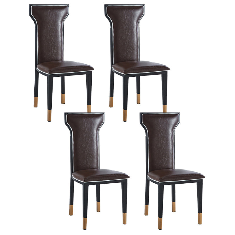 Zeitgenössischer Stil Seitstuhl Metall Esszimmerstuhl für Küche