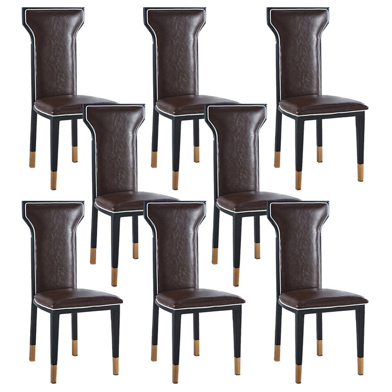 Zeitgenössischer Stil Seitstuhl Metall Esszimmerstuhl für Küche