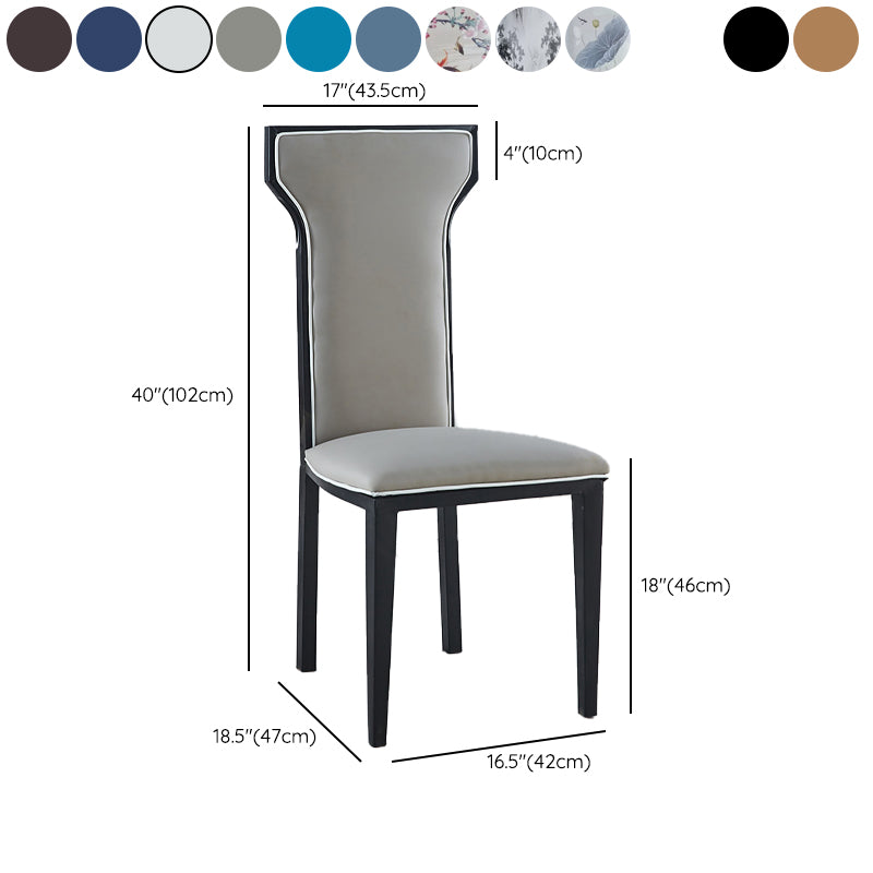 Zeitgenössischer Stil Seitstuhl Metall Esszimmerstuhl für Küche