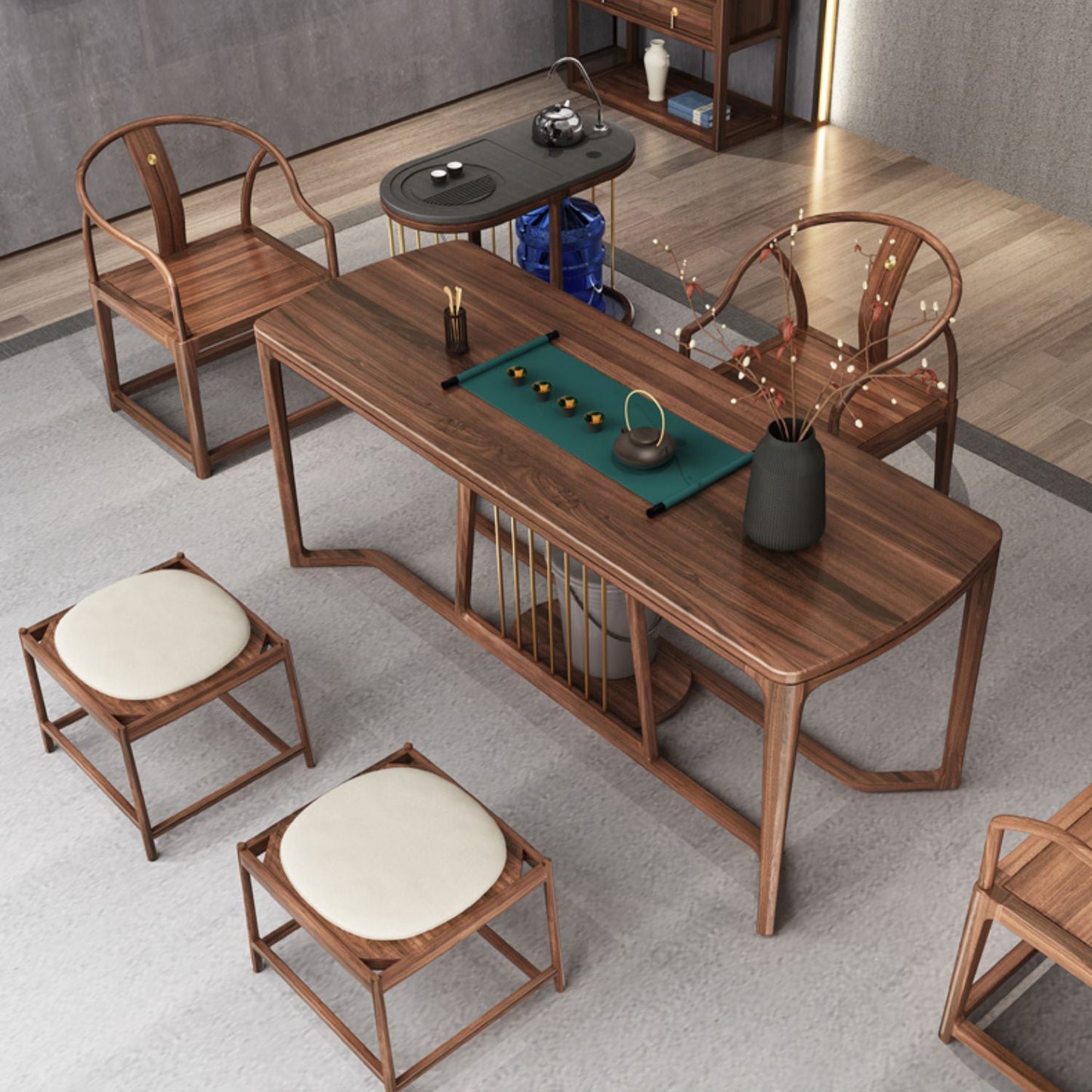 Traditionele stijl eetgel stoel stoere houten stoel stoel voor thuis