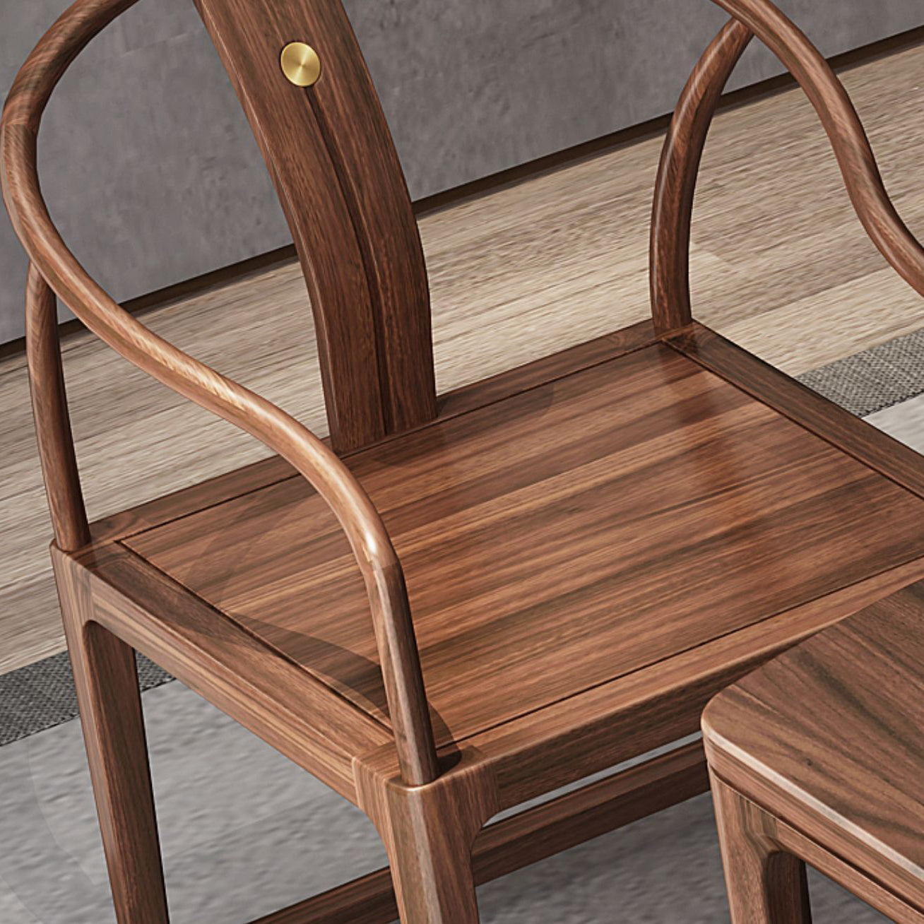 Traditionele stijl eetgel stoel stoere houten stoel stoel voor thuis