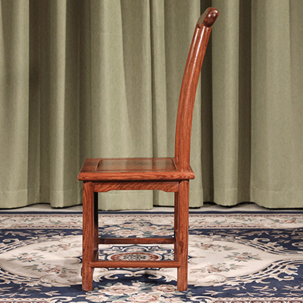 Moderne stijl eetkamerstoel houten lat achterzijde stoel voor woonkamer