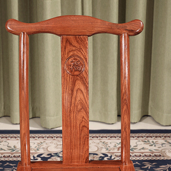 Moderne stijl eetkamerstoel houten lat achterzijde stoel voor woonkamer