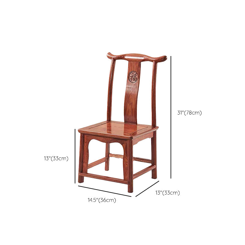 Moderne stijl eetkamerstoel houten lat achterzijde stoel voor woonkamer