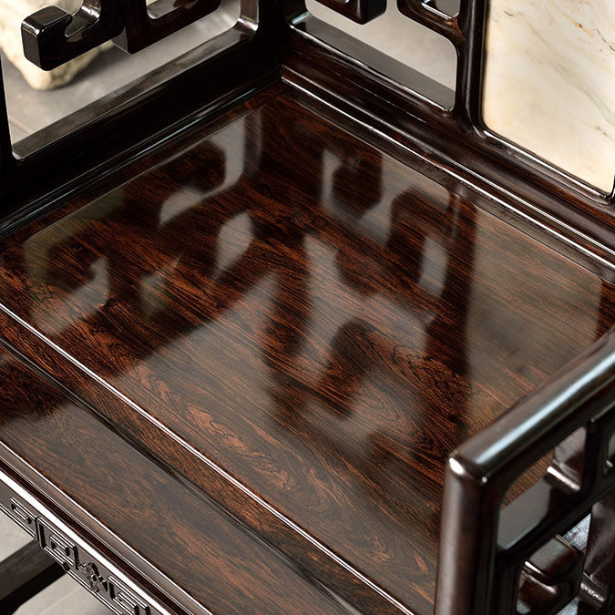 Indoor Deep Brown Dining Arm Chair Solid Wood Dining Chair for Home Clearhalo 'Dining Chairs' 'Dining Tables & Seating' 'dining_chair' 'furn' 'furn_dining_chair' 'Furniture' 'Kitchen & Dining Furniture' 7425277