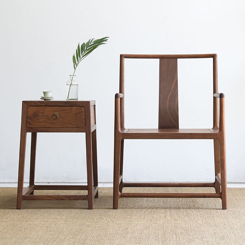 Traditionele eetkamerstoelen massief houten eetkamerstoel met kussen