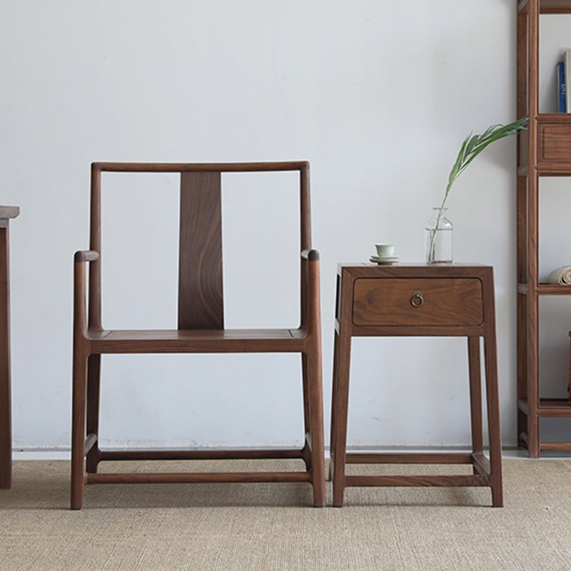 Traditionele eetkamerstoelen massief houten eetkamerstoel met kussen