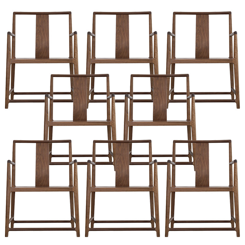 Traditionele eetkamerstoelen massief houten eetkamerstoel met kussen