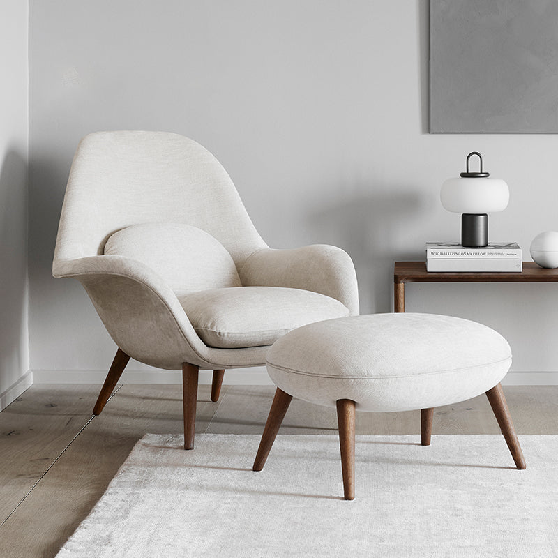 Moderner Essstuhl Leinen Parsons Armstuhl für Wohnzimmer