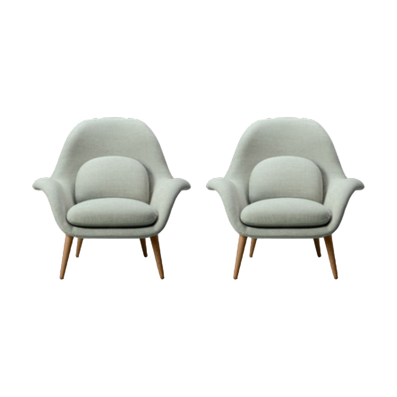 Moderner Essstuhl Leinen Parsons Armstuhl für Wohnzimmer